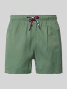 MCNEAL Badehose mit elastischem Bund und Tunnelzug in Dunkelgruen, Grö...