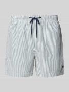 MCNEAL Badehose mit elastischem Bund und Tunnelzug in Dunkelgruen, Grö...