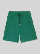 BOSS Orange Relaxed Fit Shorts mit Tunnelzug in Dunkelgruen, Größe L