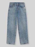Hugo Blue Loose Fit Jeans mit sichtbarer Knopfleiste in Jeansblau, Grö...