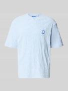 Hugo Blue Regular Fit T-Shirt aus Frottee in Hellblau, Größe L