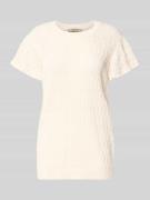 MOS MOSH Strickshirt mit Lochstickerei Modell 'Ganna' in Offwhite, Grö...