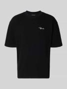 Pegador Oversized T-Shirt mit Logo-Stitching Modell 'Signar' in Black,...