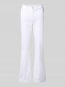 Christian Berg Woman Flared Cut Jeans mit Eingrifftaschen in Weiss, Gr...