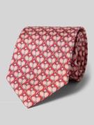 Blick Krawatte aus Seide mit Allover-Muster in Rot, Größe 1