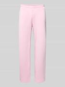 REVIEW Sweatpants mit elastischem Bund in Rosa, Größe L