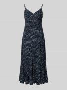 Polo Ralph Lauren Knielanges Kleid mit abgerundetem V-Ausschnitt in Du...