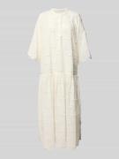 LOLLYS LAUNDRY Midikleid mit Häkelspitze und Wellensaum Modell 'Timor'...