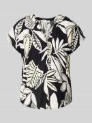 s.Oliver RED LABEL Relaxed Fit Bluse aus Leinen-Mix in Black, Größe 40