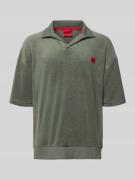 HUGO Regular Fit Poloshirt aus Baumwoll-Mix Modell 'TERRANCE' in Khaki...