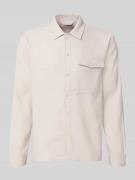 Casual Friday Regular Fit Hemdjacke mit Kentkragen Modell 'BRO' in Bei...