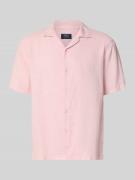 MCNEAL Regular Fit Leinenhemd mit Reverskragen in Rose, Größe L