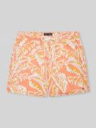 Tommy Hilfiger Regular Fit Badeshorts mit Allover-Muster in Orange, Gr...