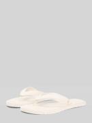 Tommy Hilfiger Zehentrenner mit Logo Applikation in Offwhite, Größe 36