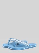 Tommy Hilfiger Zehentrenner mit Logo Details in Blau, Größe 36