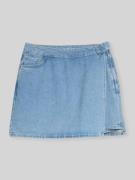Tom Tailor Denim Jeansshorts in Rockoptik in Jeansblau, Größe L