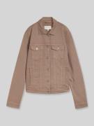 Tom Tailor Regular Fit Jeansjacke aus Baumwoll-Mix in Taupe, Größe L