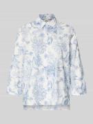 Brax Regular Fit Hemdbluse aus reiner Baumwolle Modell 'VIKI' in Bleu,...