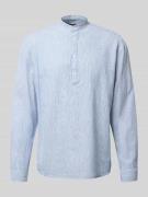 MCNEAL Regular Fit Freizeithemd aus Leinen-Baumwoll-Mix in Marine, Grö...