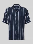 MCNEAL Regular Fit Freizeithemd mit Streifenmuster in Dunkelblau, Größ...