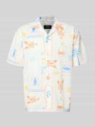 MCNEAL Regular Fit Freizeithemd aus Leinen-Baumwoll-Mix in Weiss, Größ...