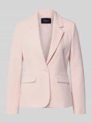 s.Oliver BLACK LABEL Slim Fit Blazer mit Reverskragen in Rosa, Größe 4...