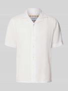 MARKUP Modern Fit Freizeithemd aus Leinen Modell 'CAMICIA' in Weiss, G...