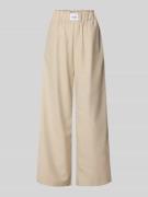 VILLA SOPHIE Wide Leg Hose aus Viskose-Mix Modell 'TOSCA' in Beige, Gr...