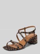 Tamaris Sandalen in Samt-Optik in Beige, Größe 36