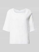 ZABAIONE T-Shirt mit Rundhalsausschnitt Modell 'Li44alii' in Weiss, Gr...