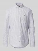 Tommy Hilfiger Tailored Fit Businesshemd aus Baumwoll-Mix in Marine, G...