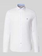 Tommy Hilfiger Tailored Fit Freizeithemd aus Baumwoll-Mix in Weiss, Gr...