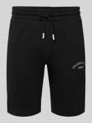 Jack & Jones Shorts mit Logo-Print Modell 'GORDON' in Black, Größe L