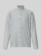 Lindbergh Relaxed Fit Freizeithemd mit Button-Down-Kragen in Marine, G...