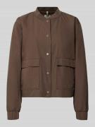 camel active Jacke mit Pattentaschen in Dunkelbraun, Größe 36