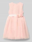 Mayoral Kleid aus Tüll mit Bindegürtel in Hellrosa, Größe 128
