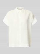 0039 Italy Leinenbluse mit Knopfleiste Modell 'DOLLY' in Weiss, Größe ...