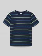 s.Oliver RED LABEL Regular Fit T-Shirt aus Baumwoll-Mix in Marine, Grö...