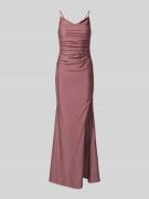 Mascara Abendkleid mit seitlichem Gehschlitz und Wasserfall-Ausschnitt...