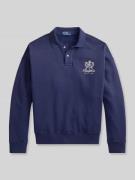 Polo Ralph Lauren Regular Fit Sweatshirt mit Polokragen in Marine, Grö...