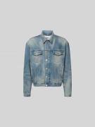 WON HUNDRED Jeansjacke mit Umlegekragen in Jeansblau, Größe L