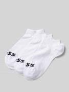 BOSS Sneaker-Socken mit Label-Detail im 3er-Pack in Weiss, Größe 35-38