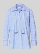 Marella Slim Fit Bluse mit Bindegürtel Modell 'STABARIN' in Hellblau, ...