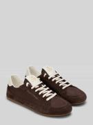 Marc O'Polo Sneaker aus echtem Leder in Dunkelbraun, Größe 36