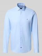 Tommy Hilfiger Tailored Fit Businesshemd aus Baumwoll-Mix in Bleu, Grö...