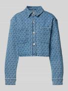 Colourful Rebel Jeansjacke mit Brusttaschen Modell 'Olle' in Jeansblau...