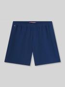 Tommy Hilfiger Regular Fit Shorts aus seesucker Modell 'DOVER' in Dunk...