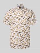 bugatti Regular Fit Freizeithemd mit Button-Down-Kragen in GELB, Größe...