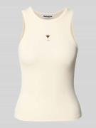 REVIEW Tanktop mit Rundhalsausschnitt in Offwhite, Größe L