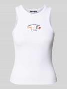 REVIEW Tanktop mit Rundhalsausschnitt in Weiss, Größe L